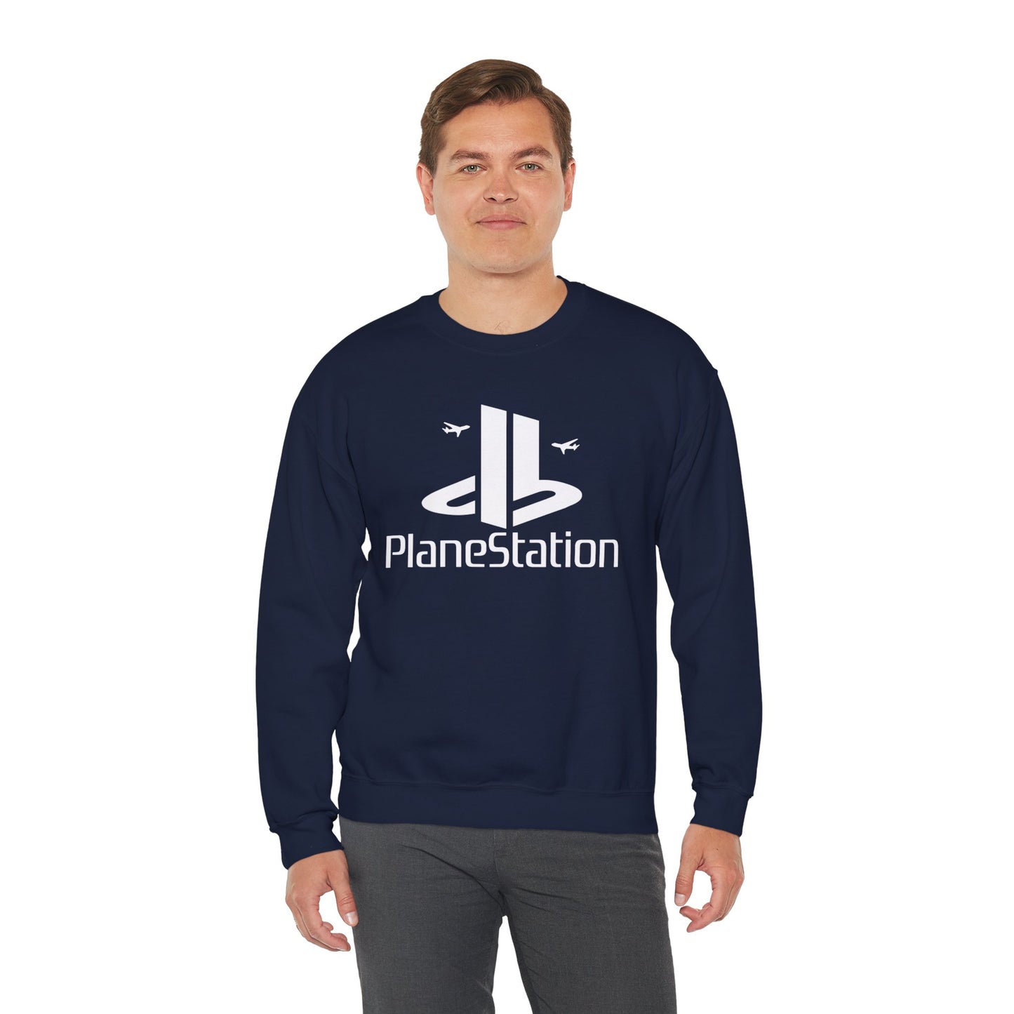 "PlaneStation" Unisex Crewneck Sweatshirt Heavy Blend™