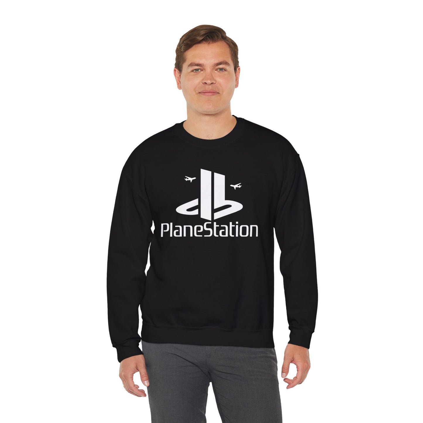 "PlaneStation" Unisex Crewneck Sweatshirt Heavy Blend™