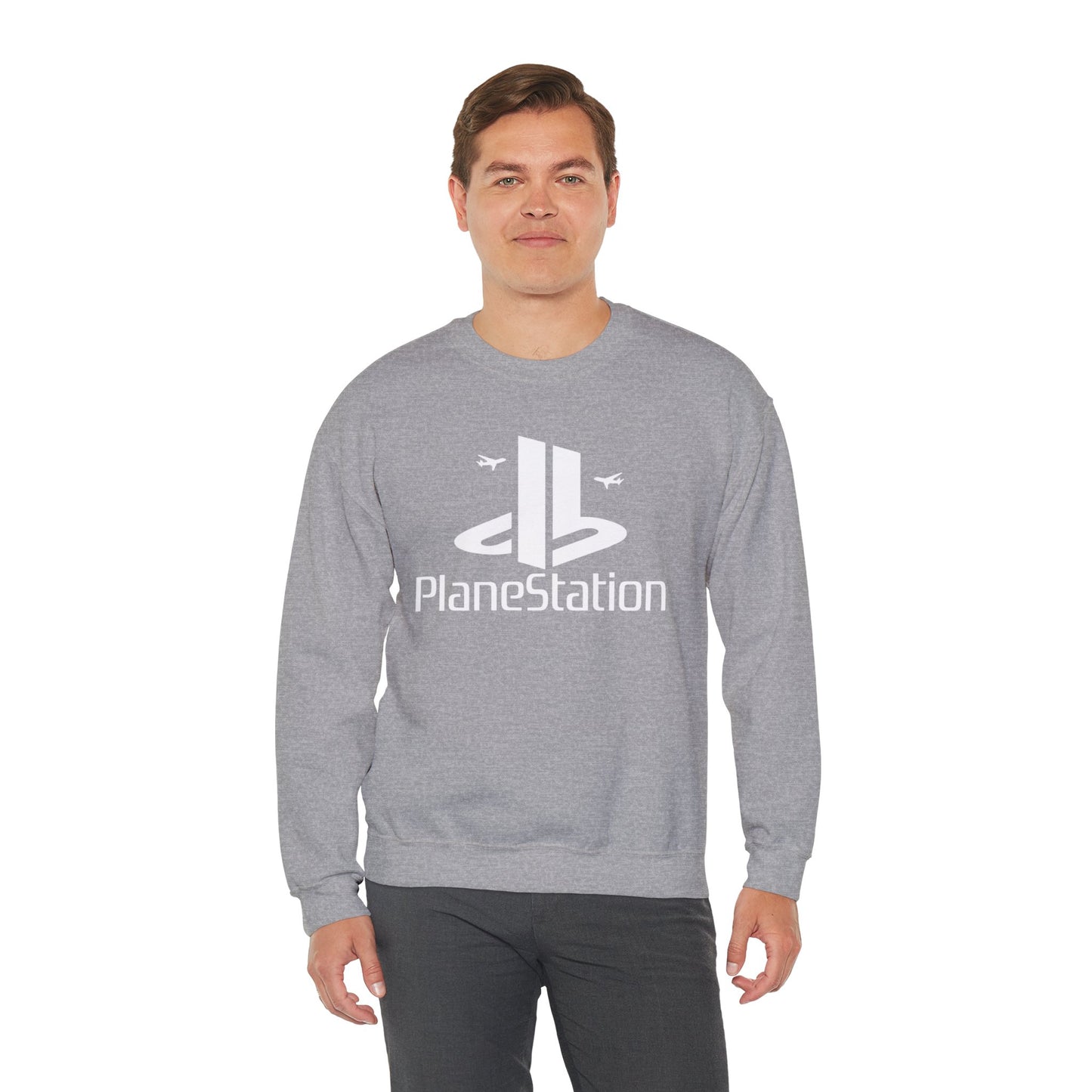 "PlaneStation" Unisex Crewneck Sweatshirt Heavy Blend™
