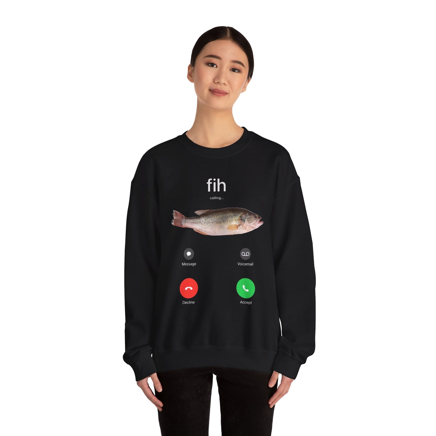 "fih calling" Unisex Crewneck Sweatshirt Heavy Blend™
