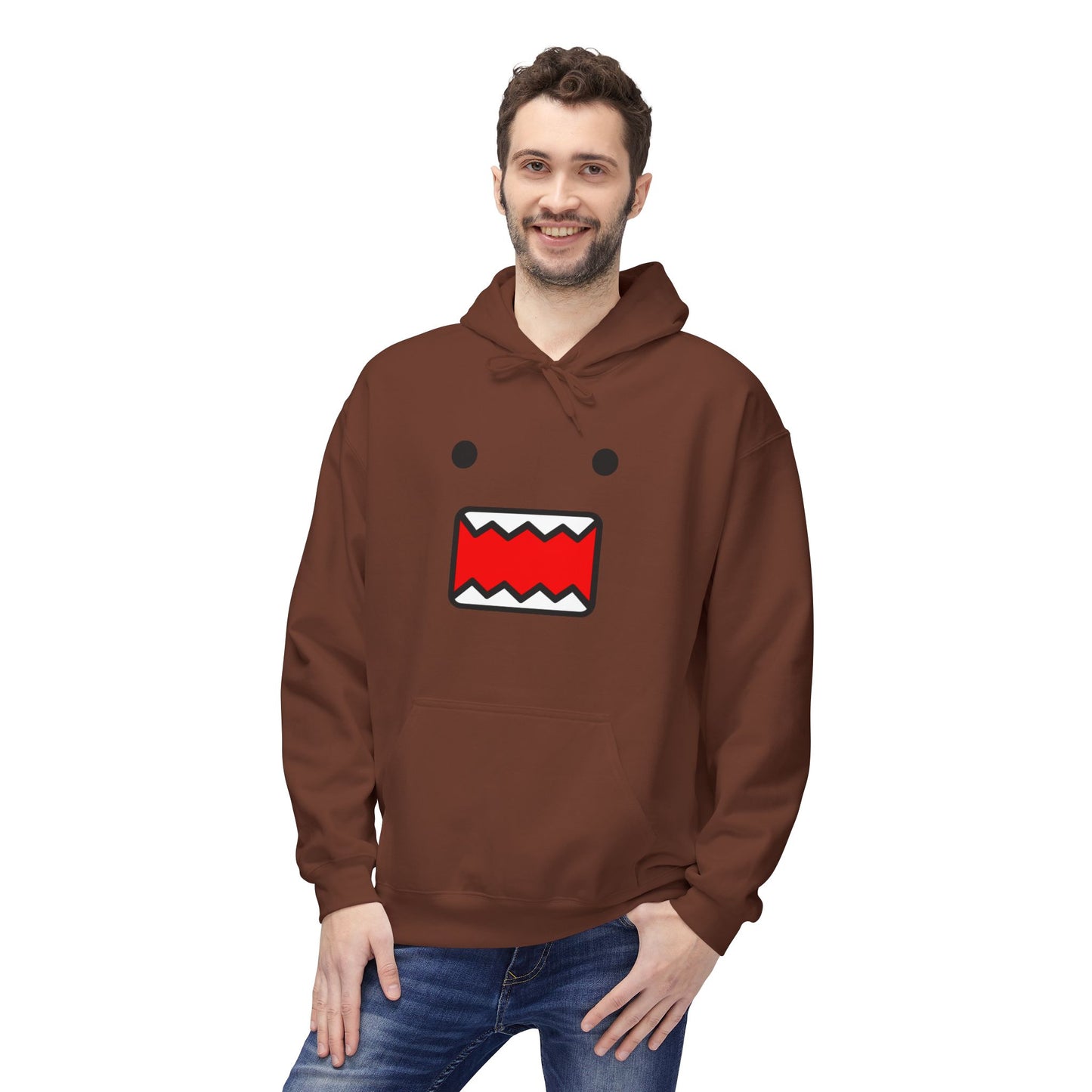 Domo Face Unisex Midweight Softstyle Fleece Hoodie