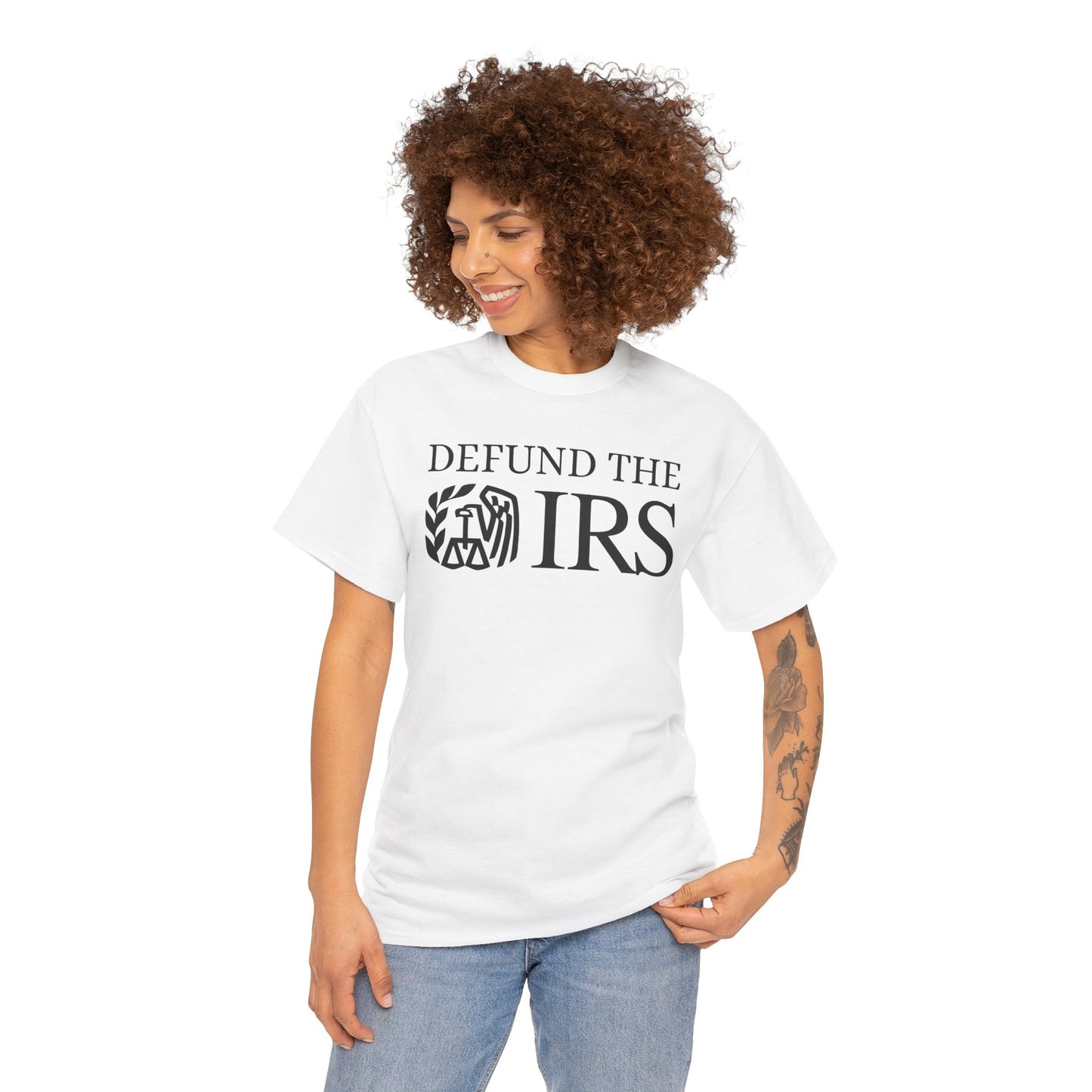 "Defund the IRS" Unisex Heavy Cotton Tee