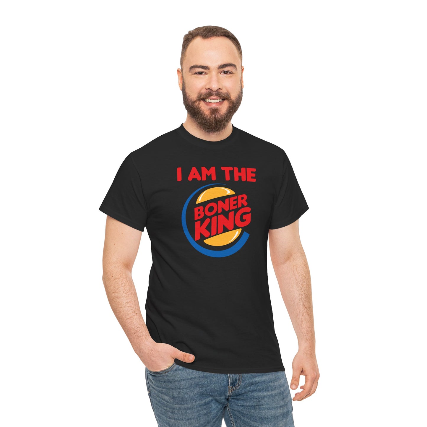 "I am the Boner King" Unisex Heavy Cotton Parody Tee