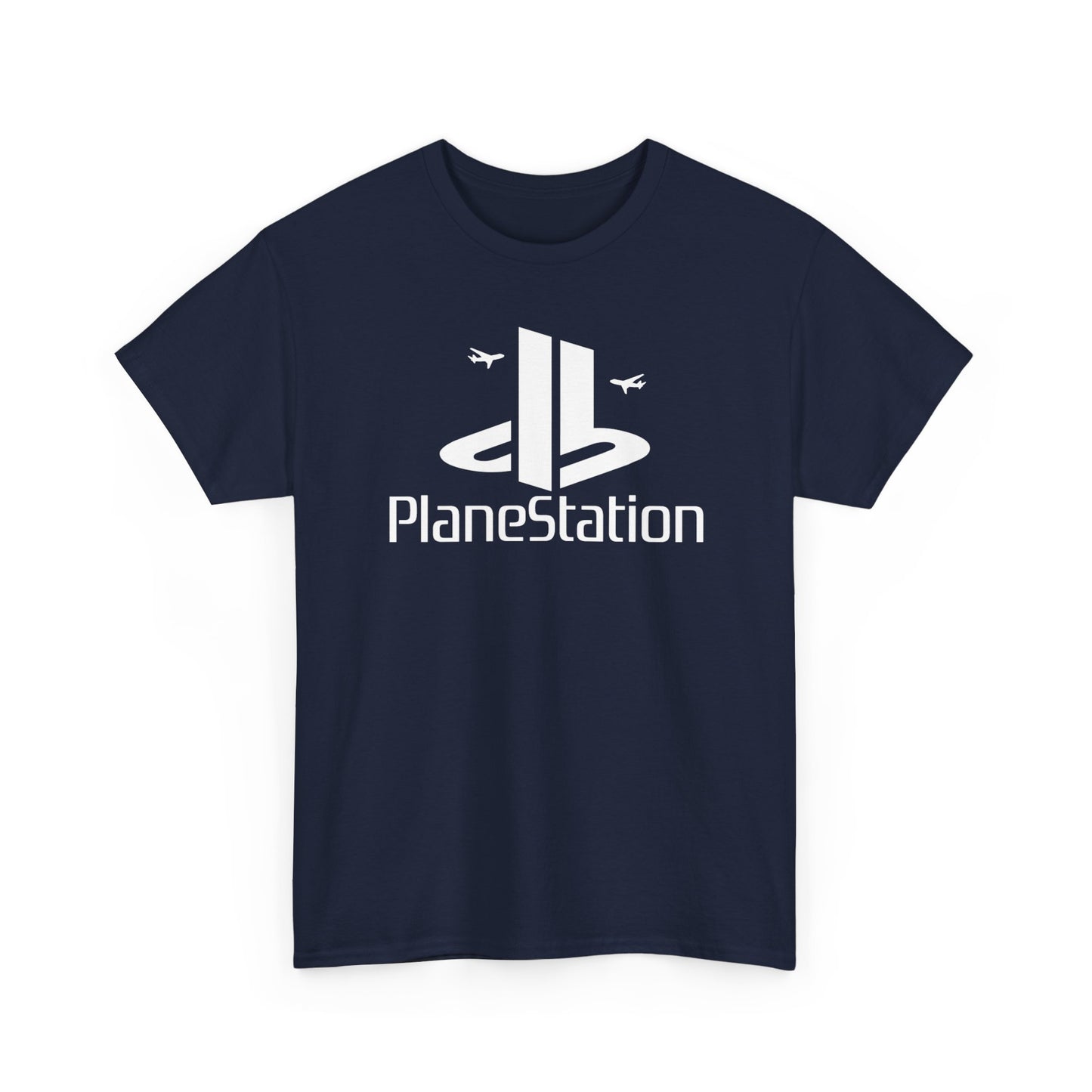 "PlaneStation" Unisex Heavy Cotton Parody Tee