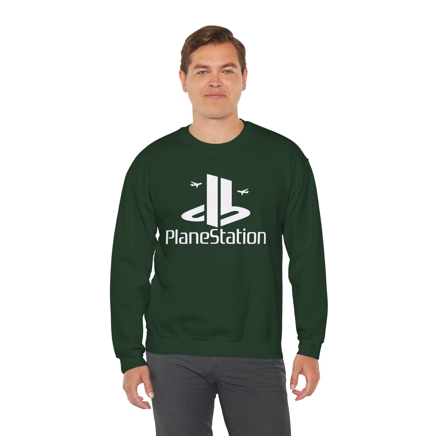 "PlaneStation" Unisex Crewneck Sweatshirt Heavy Blend™
