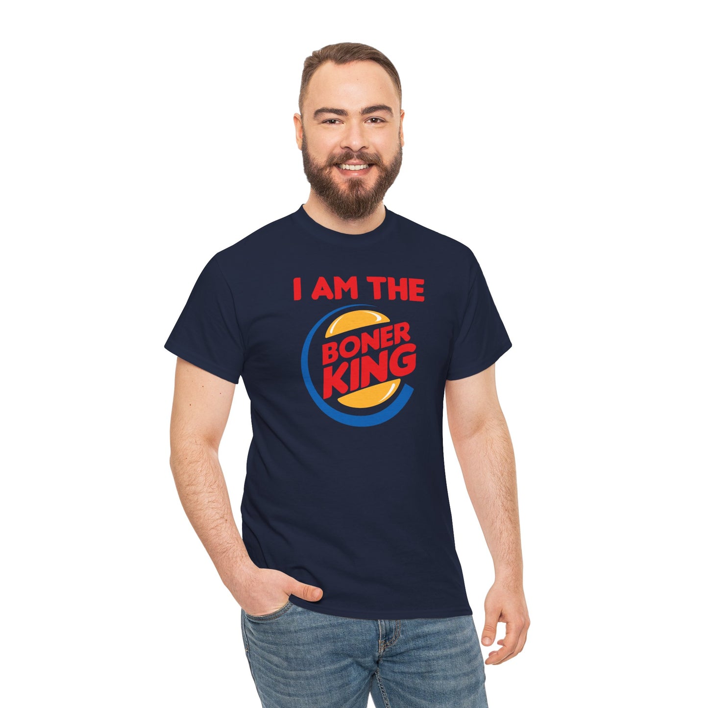 "I am the Boner King" Unisex Heavy Cotton Parody Tee