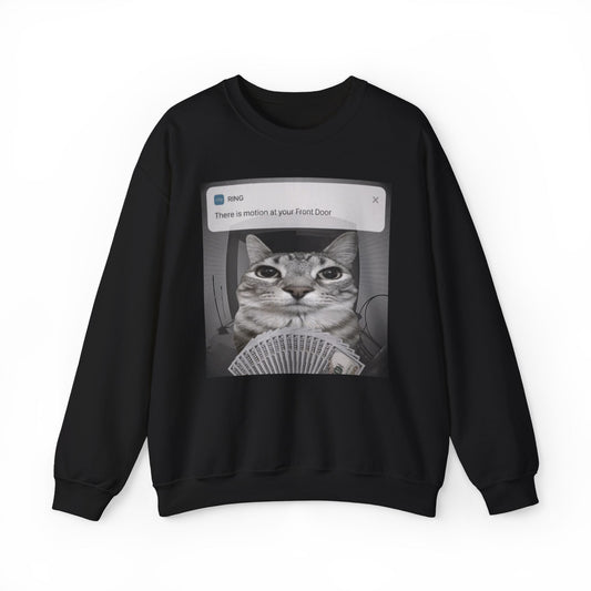 "There is motion at your front door" Unisex Crewneck Sweatshirt Heavy Blend™